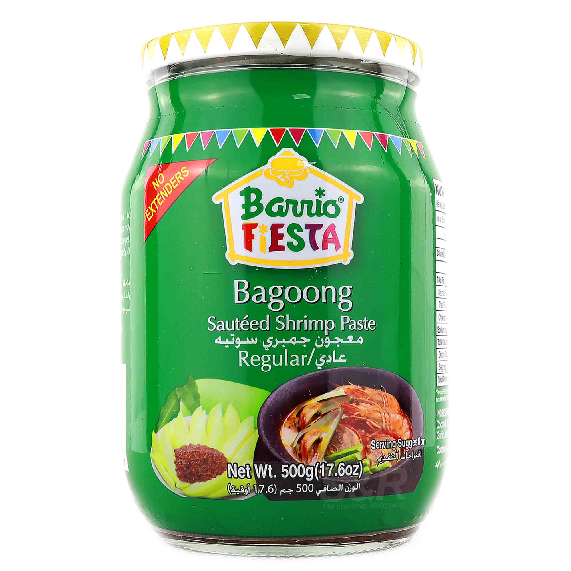 Barrio Fiesta Sautéed Shrimp Paste Bagoong Regular 500g Barrio Fiesta Sautéed Shrimp Paste Bagoong Regular 500g